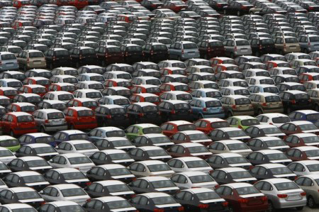 Инфографика. Парк легковых автомобилей (PC) в России на 01.01.2015 года